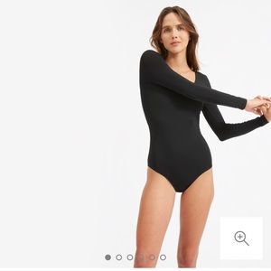 Long Sleeve V Neck Bodysuit